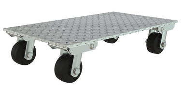 ALUM DOLLY W/RUBBER WHEELS 16 X 27 - Model PDA-1627-R-S